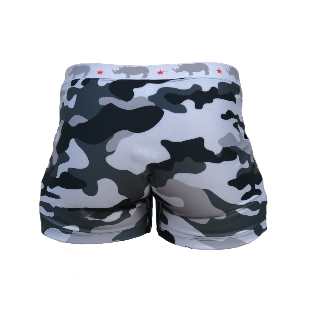 Winter Camo Performance  Man Trunks – Rhino Line shorts