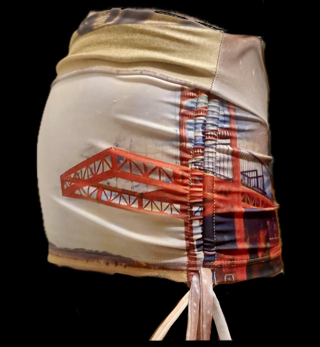 Rhino Line Women’s Adjustable Booty Shorts Golden Gate Playa Edition